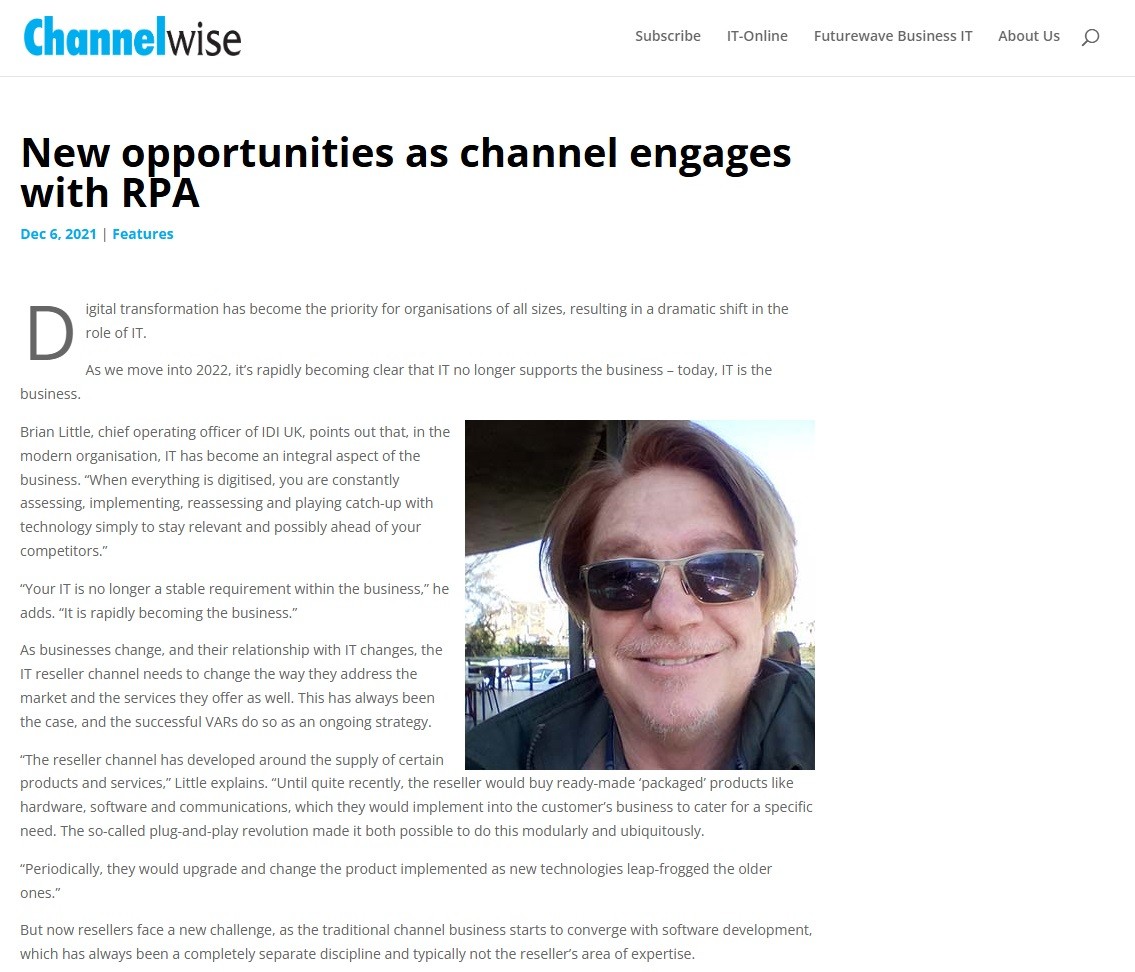New Opportunities as Channel Engages with RPA
